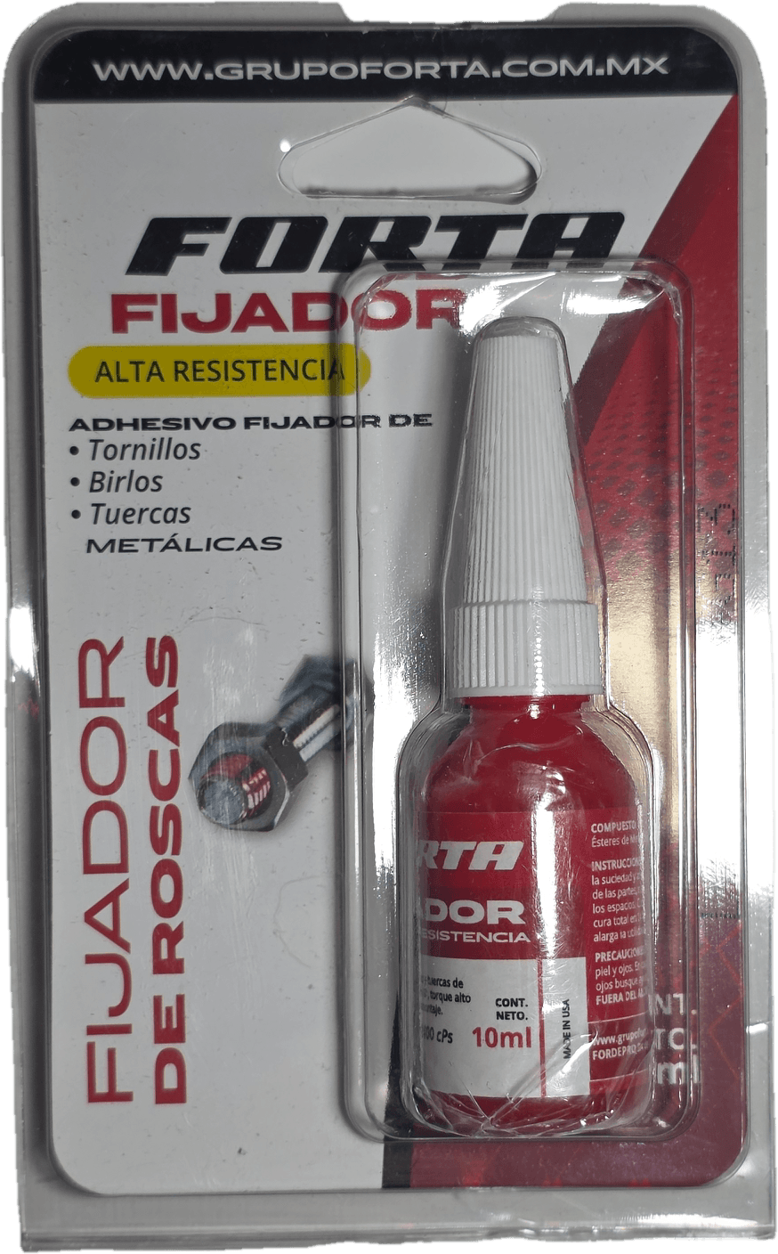 Fijador de alta resistencia para tuercas