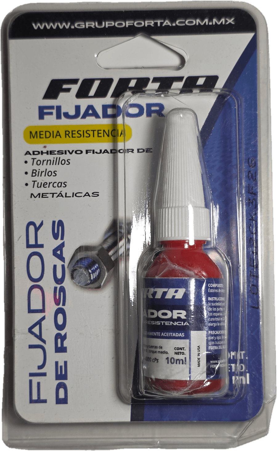 Fijador de media resistencia para tuercas